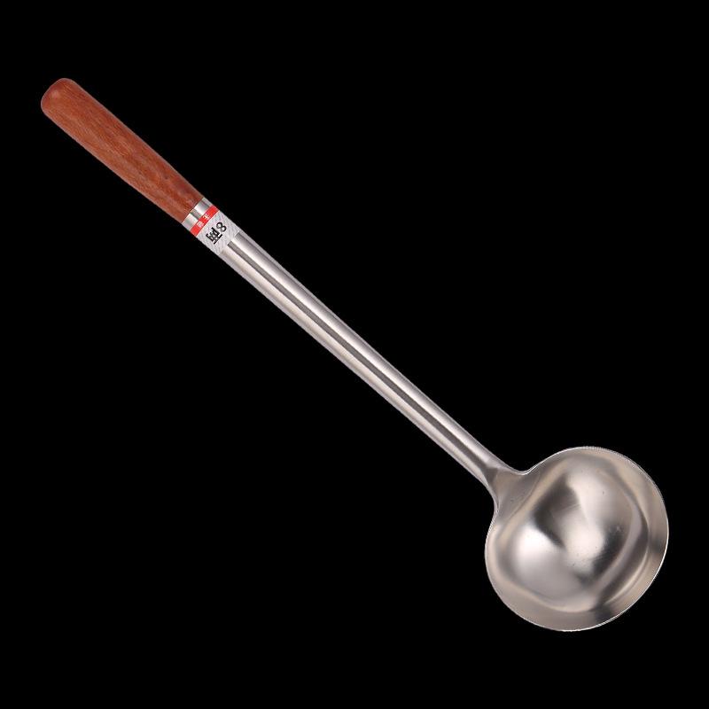Stainless Steel Large Spatula for The Cafeteria, Wooden Handle, 1.5 Feet, Thickened and Lengthened Spatula, Chef's Wok, Wok, Strainer, Long Handle