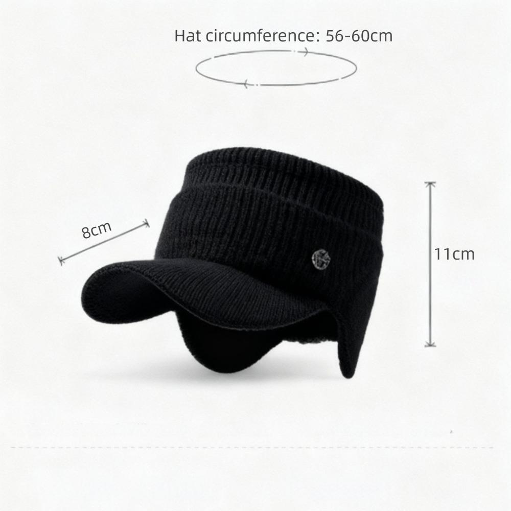 Thickened Winter Hat Warm Baseball Cap Casual Knitted Hat Outdoor