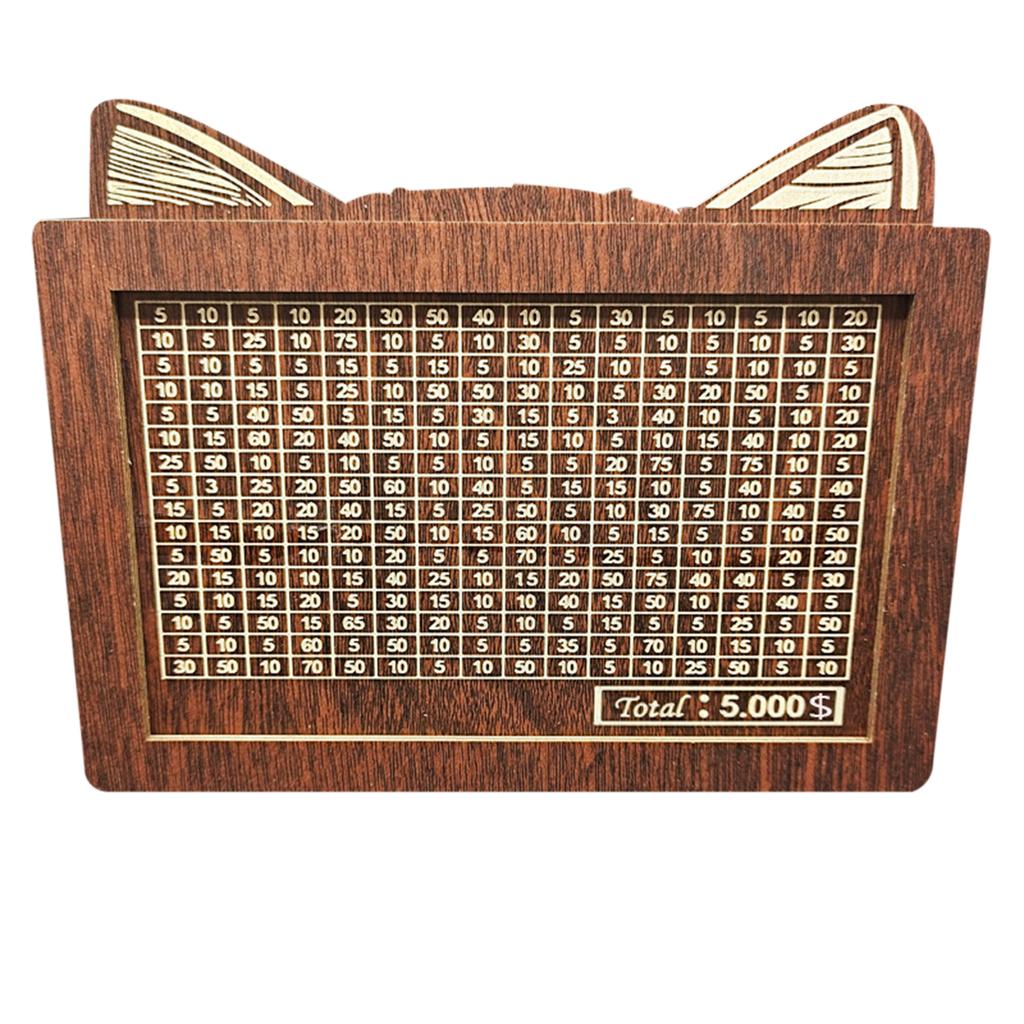 Retro Wooden Money Bank For Savings Stylish Lightweight Coin Bank For Boys Girls Kids Adult