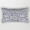 Patchwork Grey Geometric Pattern Print Decoration Bedroom Living Room Office Waist Support Home Rectangular Pillowcase
