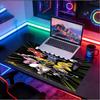Custom Name Personalized Mighty Morphin Power Rangers Pattern Mousepad, Laptop PC Desk Mat, Decorative Desk Mat for Home Keyboard Pad Gift