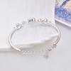 Ladies Elegant Crystal Love Heart Bracelet