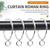 10 Piezas 38/50 mm Anillo para Colgar Cortina Herramienta de Almacenamiento Gancho Metálico para Cortina de Ducha Toalla Ferretería de Baño Con Ojales