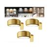 (Or)Lot de 3 Lumières pour Tableaux Muraux, Lumières pour Affiches, Lumière LED Magnétique Rechargeable Sans Fil pour Peinture, Image pour Mur avec 3 Températures de Couleur