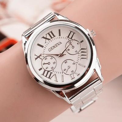 2025 New Brand 3 Eyes Gold Geneva Casual Quartz Watch Women Stainless Steel Dress Watches Relogio Feminino Ladies Clock Hot Sale