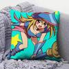 Black Magician Girl YOGIOH Anime Girl  Pillow Covers Home Sofa Cushion Covers and Aecorative Custom