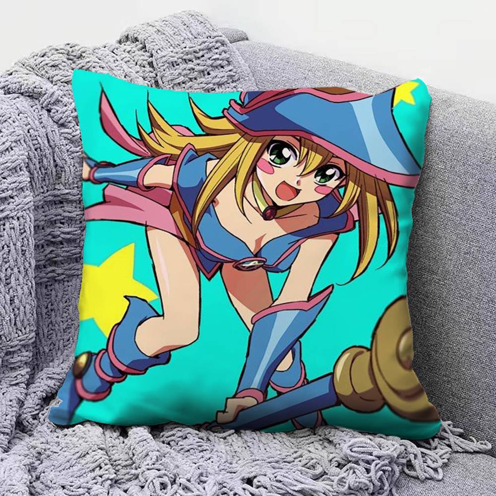 Black Magician Girl YOGIOH Anime Girl Pillow Covers Home Sofa Cushion Covers and Aecorative Custom