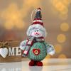 Christmas Plush Doll Hanging Ornament Mini Colorful Cloth Santa Claus Snowman Deer Foam Doll Plushies Christmas Tree Pendant Christmas Party KTY