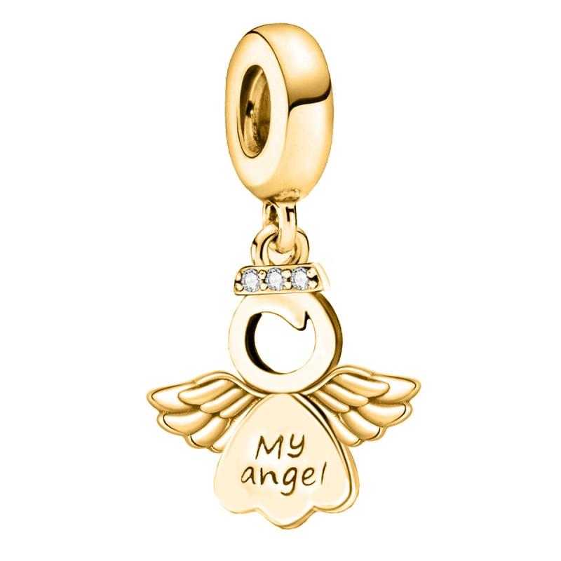 Copper Cross Angel Devil'S Eye Series Charms Beads Fit Diy Bracelet Bangle Making Gift Of High Quality Jewelry