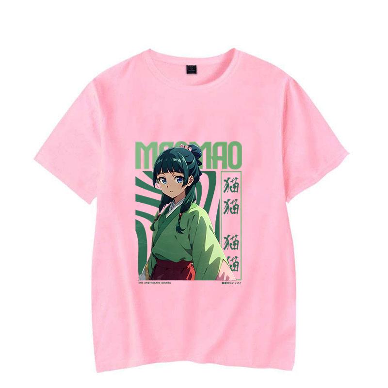 New Anime The Apothecary Diaries Maomao Print T-shirt Women Men Summer Casual Funny Short Sleeve Shirt Fashion Loose Tops