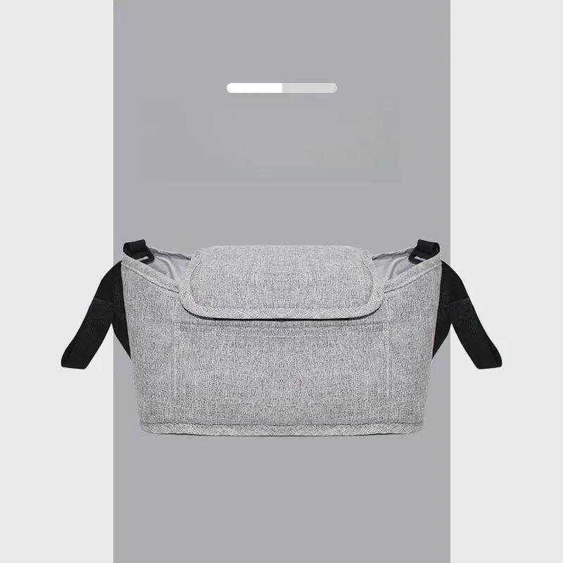 Universal Pram Saddlebag Organizer - Baby Stroller Bottle Holder & Multipurpose Pocket Mummy Essential Stroller Accessory Bag