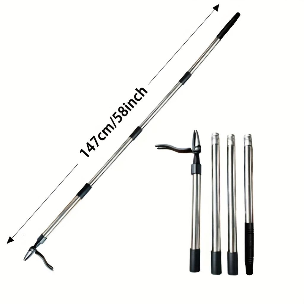 

Ручной прополщик из нержавеющей стали - Разборный садовый инструмент для прополки с острыми когтями для эффективного удаления корней, Идеально подходит для ухода за газоном и садом 147cm/58inch