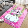 Custom Name,Diddl Home Sofa Decoration for Living Room & Bedroom, Non‑Slip Play Flannel Floor Mat for Game Room
