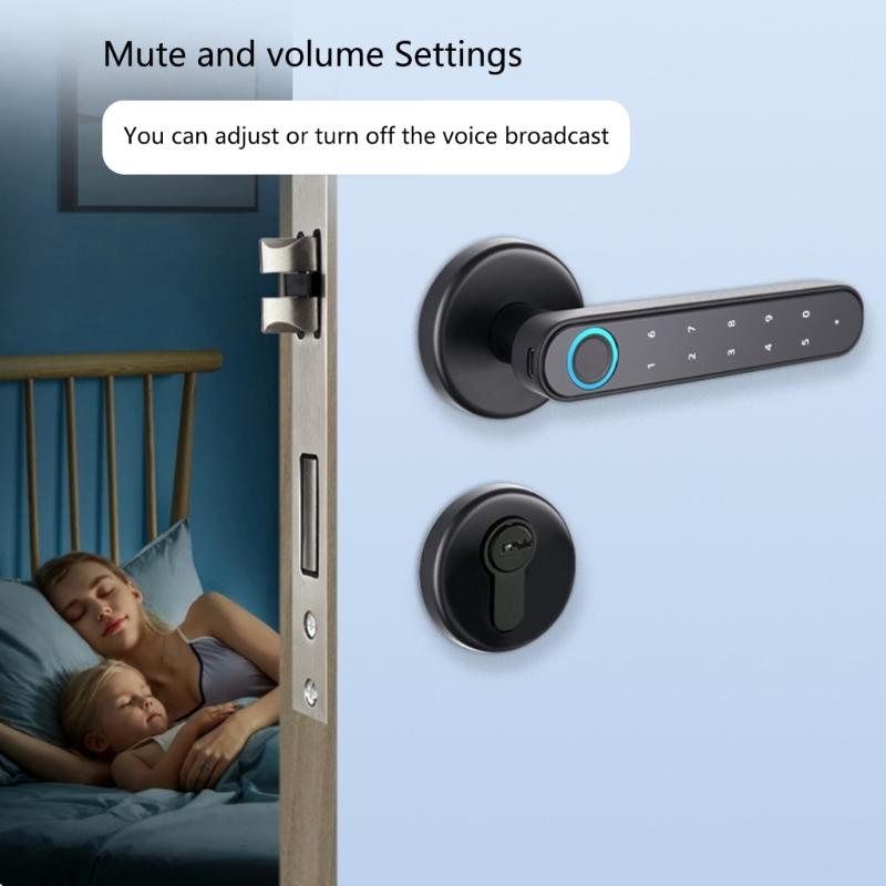 Advanced Fingerprint Recognition Door Lock Entry Fingerprint Door Lock Convenient Fingerprint Door Knob for Household