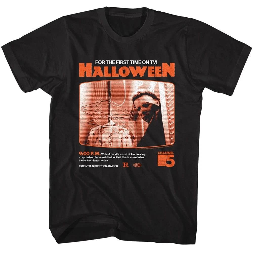 Halloween First Time on TV Men s T Shirt S