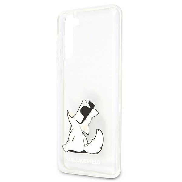 Etui do Samsung Galaxy S21 Plus Karl Lagerfeld Choupette Fun Transparentne
