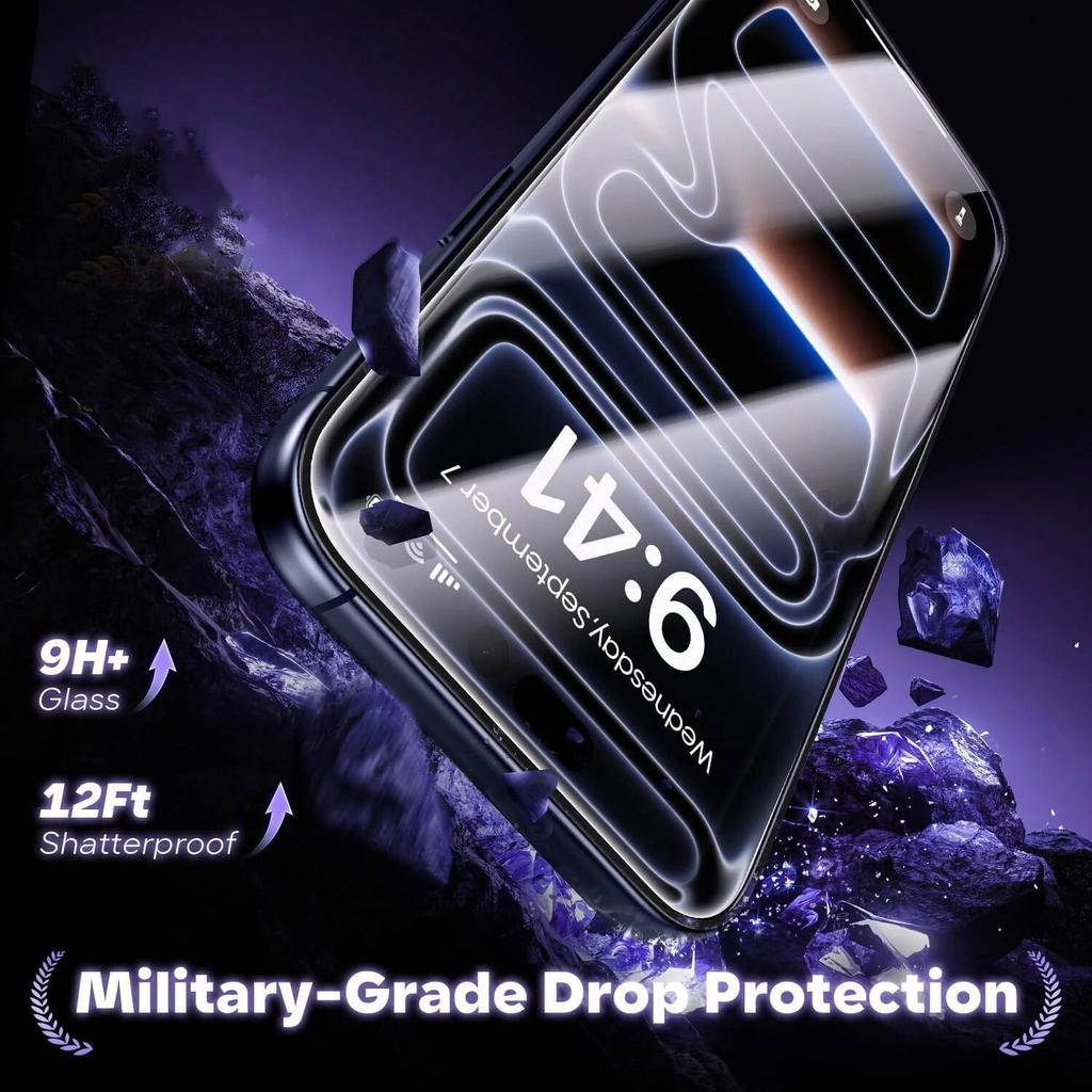 1-4 Stück Displayschutzfolie 17 Max Air 17Pro 9H Gehärtet Für Iphone 11 12 13 14 15 16 Pro 14Plus Glas