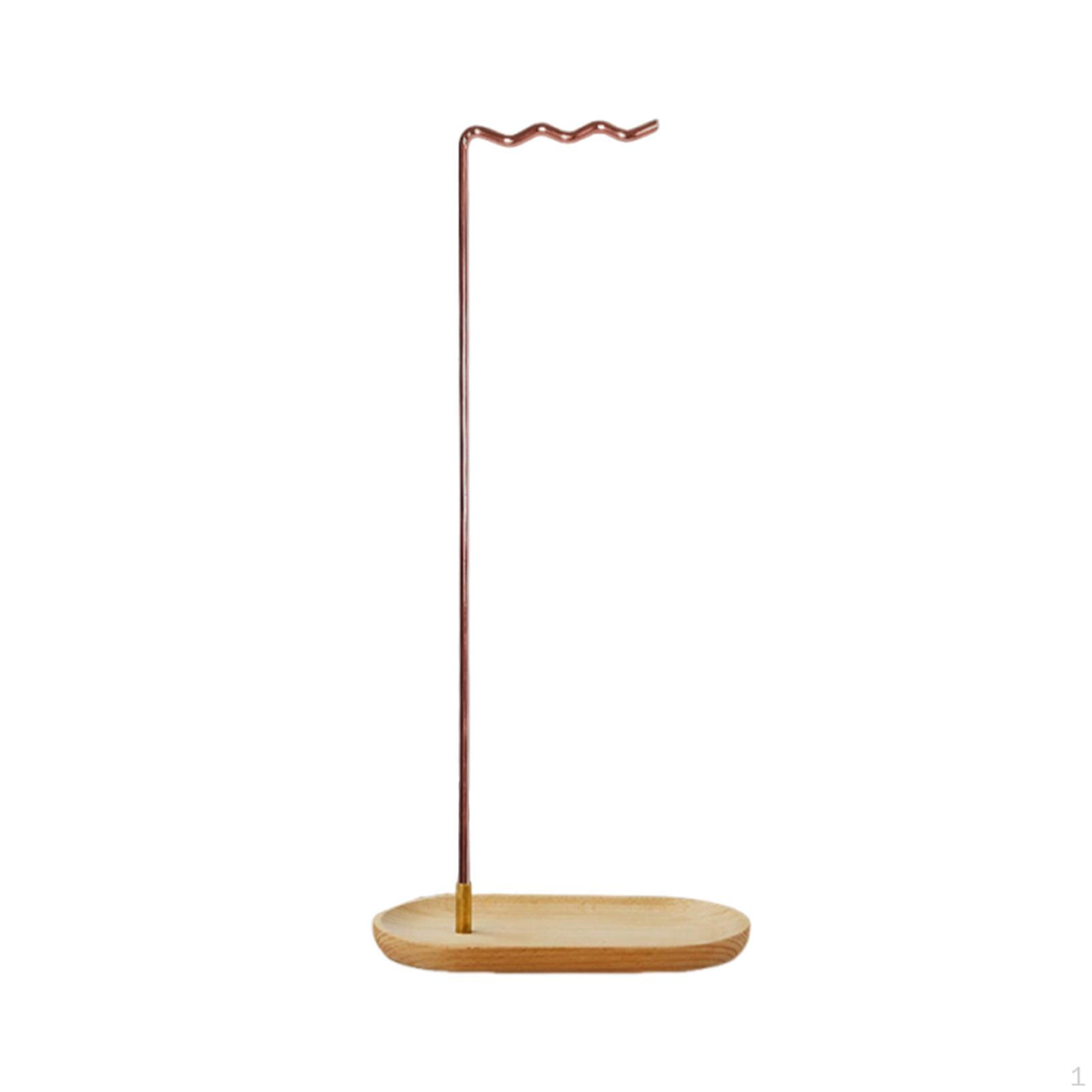 

Base Stand for Hanging Brushes And Necklaces in A Wooden Design розового золота