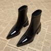 Fashion Spring Autumn Vintage Slimming Women Ankle Boots Ladies Concise Low Heel Short Botas Zapatos De Mujerr