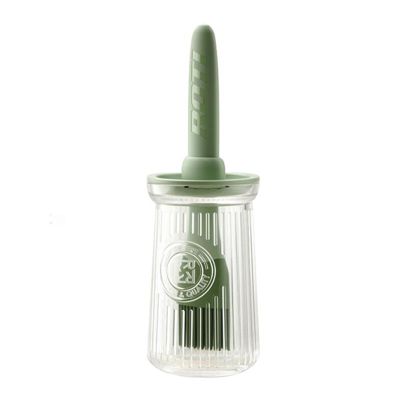 Barbecue BrushSilicone Oil Bottle Oil Can Brush Baking Brush Oil Can Brush Kitchen and Household Silicone Oil Brush Silicone with Bottle