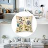 Vintage Floral Pillow Case Short Plush Sofa Decorative Gift Home Double-sided Printing Cushion