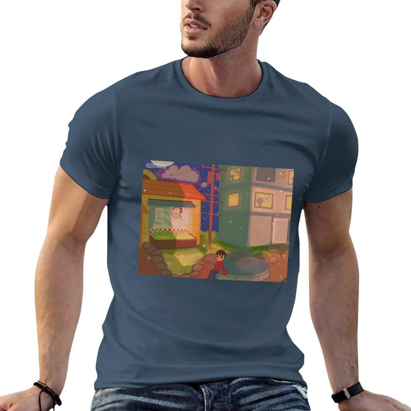 Tomodachi life at night T-Shirt t shirt Unisex plain graphic t shirts for Unisex t shirt for Unisex 100 percent cotton T-shirt S
