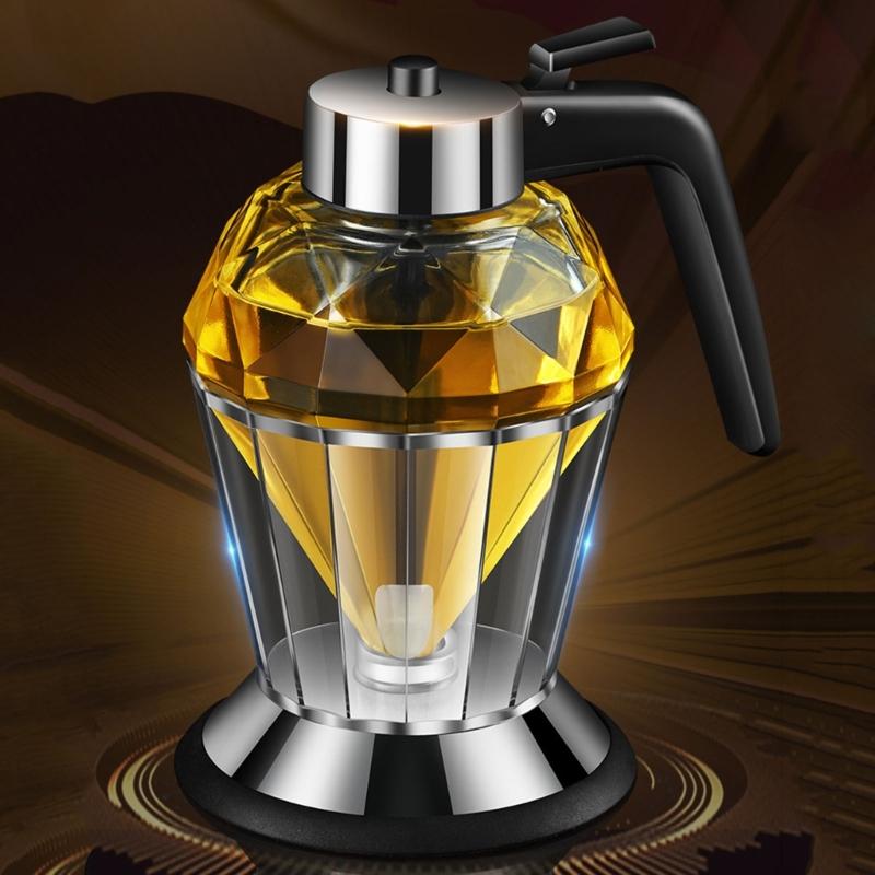 Practical Glass Oil Pourer Safety Glass Oil Jugs Glass Oil Canisters Oil Flasks Suitable for Various Cooking Requirement