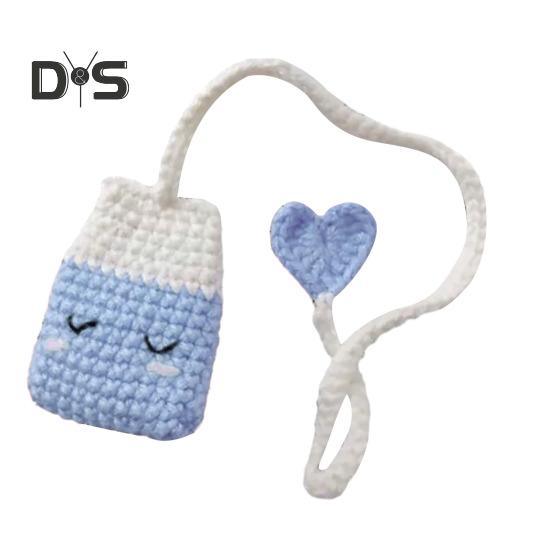 

Вязаная крючком закладка «Кактус» Вязаная крючком закладка для книг Украшение офиса Яркие цветные сувениры для вечеринок синий