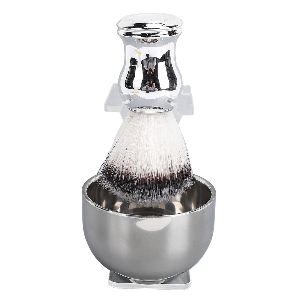 Rasierpinsel-Set Herren Rasier-Set Haar-Rasierpinsel Rasierschale Pinselhalter für Barbier