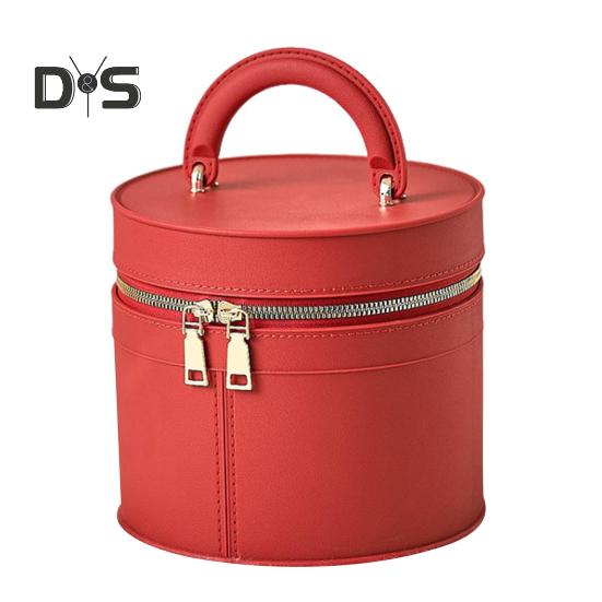 

Дорожная косметичка с ручкой, большой емкости, застежка-молния, водонепроницаемая, портативная, косметичка, органайзер для косметики D