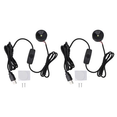 2 STÜCK LED-Strahler Professionell 5V USB Dimmbar Kleine Strahler für Vitrine Schmuckvitrine