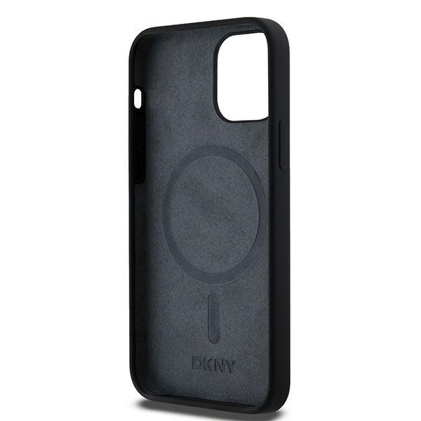 Dkny Dkhmp12Msnyach Iphone 12/12 Pro6.1 Czarny/Black Hardcase Liquid Silicone White Printed Logo Magsafe