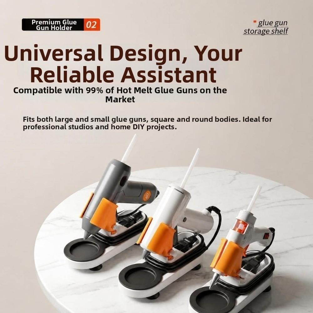 Multi-Function Hot Melt Glue Sticks Base with Drip Tray Hot Melt Gluer Holder Home Use