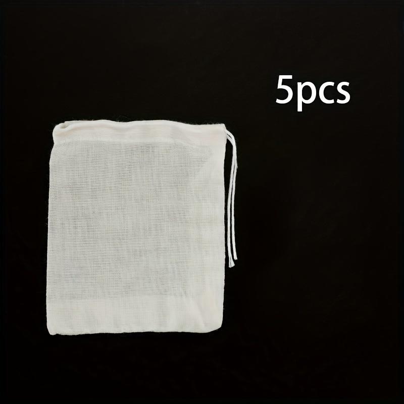 

Pack of 100 Soup Bags, Reusable Drawstring Soup Bags, Gauze Bags for Straining, Spice Bags for Cooking, Cotton Bags, and Bone Broth Bags