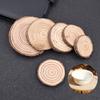 Natural Log Slice Piece Cup Mat Coaster Tea Coffee Mug Round Holder Creative Wood Hand Painted Photo Shooting Props, Multiple Size for Choice