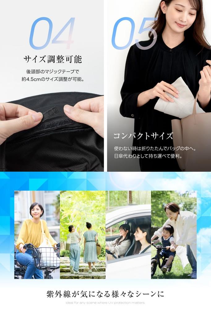 UV Protection Hat Protection Rate X Shading Rate or More X by a Japanese Sun Hat with Chin Newsboy Cap for Women and Black [Fabrich] [UV 100% 99.99%