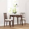 VidaXL Dining Chairs Cushions 2 Pcs Brown Solid Rubber Wood, Dining Chair, Chair, Living Room Chair, Chairs At 4102395