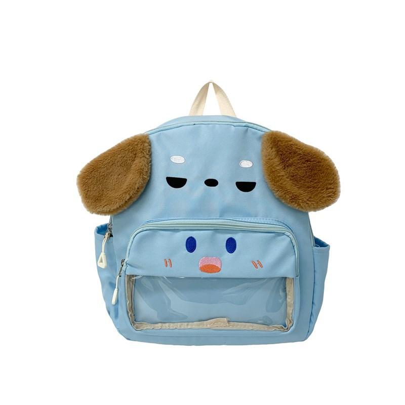 School bag cartoon parent-child backpack cute puppy school bag lightweight large capacity girls school bag fashion trend