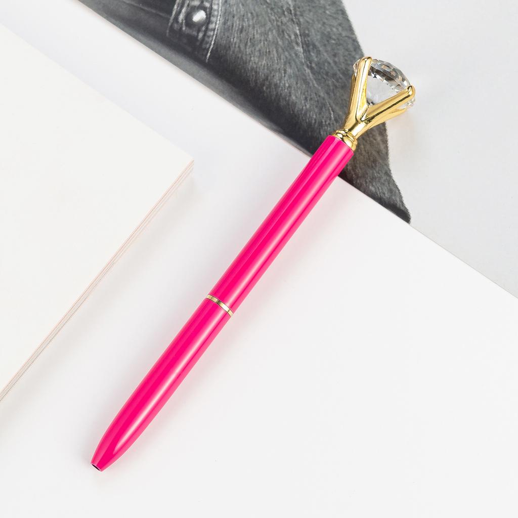 1pcs Upscale Diamond Metal Ballpoint Pens Business Office Gift Pen Creative School Supplies Stationery For Kids Writing Pens