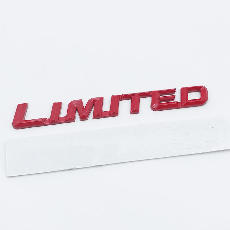 LIMITED Metal Word Mark Grand Cherokee Four-wheel Drive Tail Mark Car Personalized Modification Car Sticker One-piece Modification Car Mark