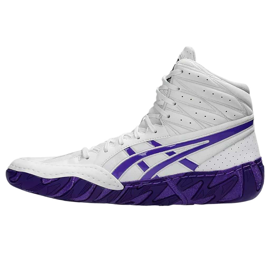 Men's Sneakers ASICS AGGRESSOR 6 Training Shoes Men's Mid-top White/Bright Amethyst