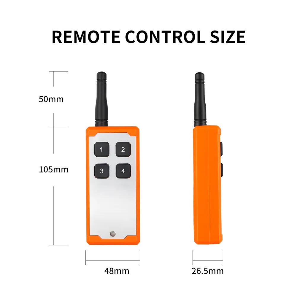 220V Wireless Four-Way Remote Control for Tower Crane Lifting Equipment