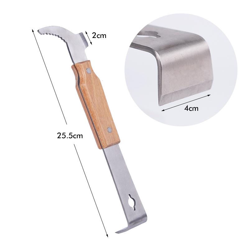 BeeHive Tools Stainless Steel Bee Scraper Beekeeper Honey Knife Beekeeping Equipment Apiculturist Beehive Frame Cleaning Tools