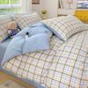 Sleep Grid Cotton 13070 Four-Piece Set