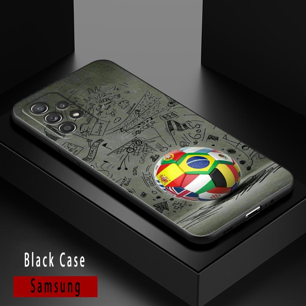 Football Passion Soccer Ball Case For Samsung Galaxy A14 A32 4G A33 5G Case A13 A23 A31 A02 A03 A22 A24 A02S Soft Silicone Cover