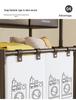 Brazilian Double-Layer Laundry Organizer: Multi-Functional Clothes Sorting Basket and Shelf.