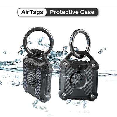 Hülle für Apple Airtag-Halter, Locator, Schutzhülle für Airtag, wasserdicht, Anti-Verlust, Anti-Kratz-Hülle mit Schlüsselanhänger-Zubehör