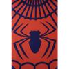 Poncho de bain enfant multicolore rouge et bleu à capuche – serviette douce et absorbante en polyester