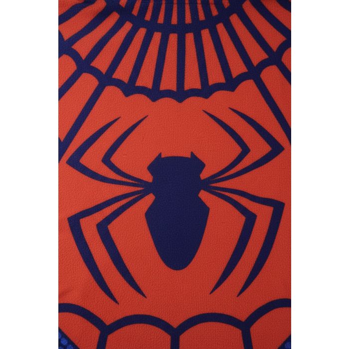 Poncho de bain enfant multicolore rouge et bleu à capuche – serviette douce et absorbante en polyester