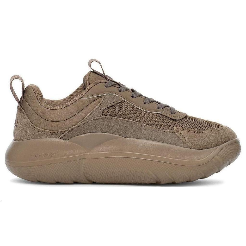 UGG La Série Cloud Tissu Confortable Mode Chaussures Décontractées de Sport Basses Baskets Femmes Gris Fumé 1136818-SKP